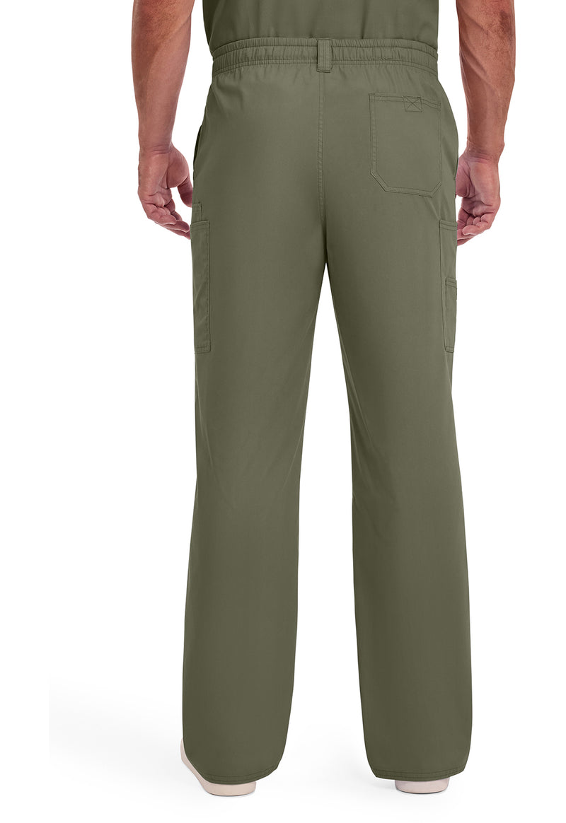 Olive - Dickies EDS Signature Men Scrub Pants - Back View