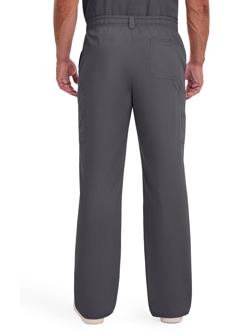 Pewter - Dickies EDS Signature Men Scrub Pants - Back View