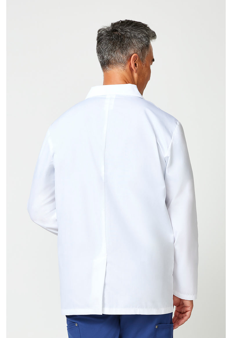 white - 31" Men's Consultation Lab Coat (Back)