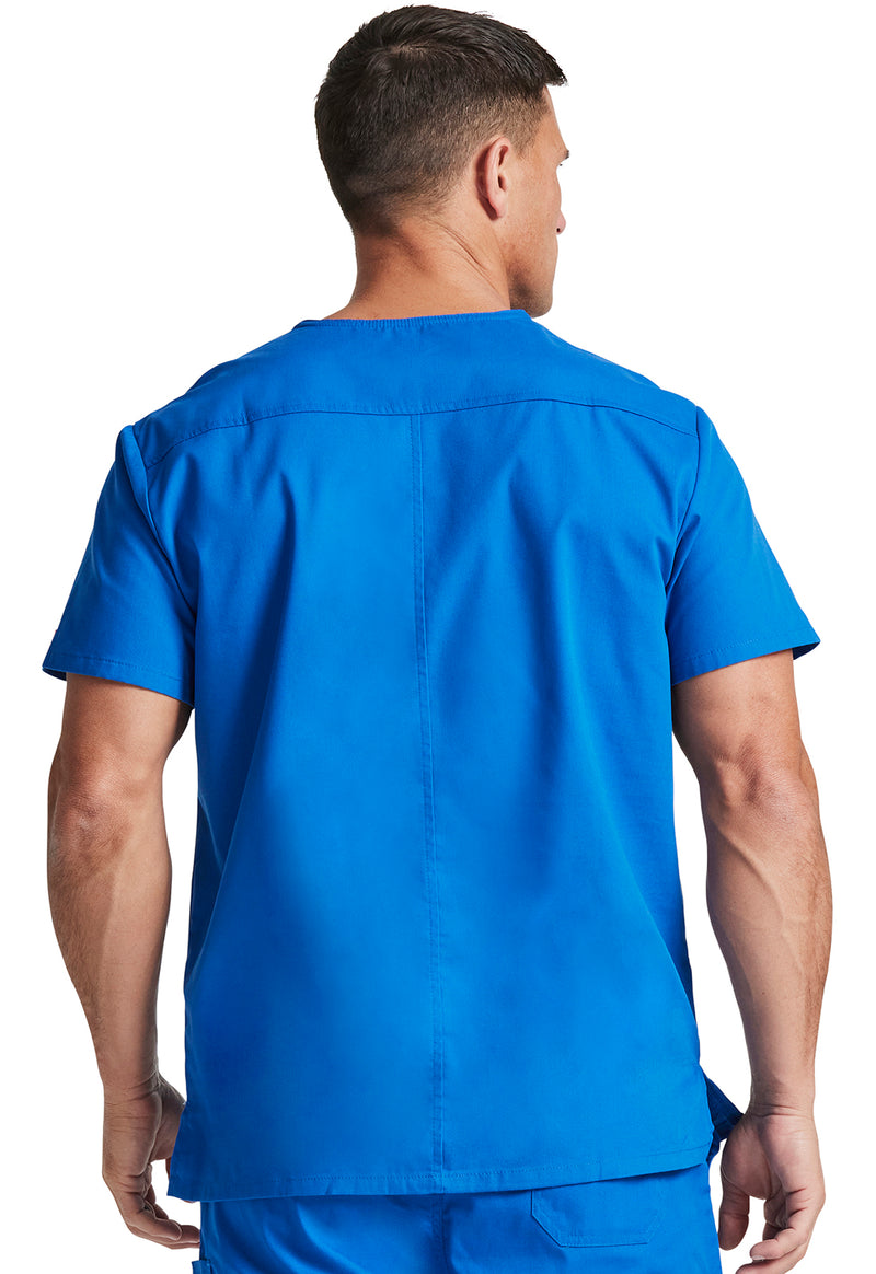 Royal - Dickies EDS Signature Men Scrub Top - Back View
