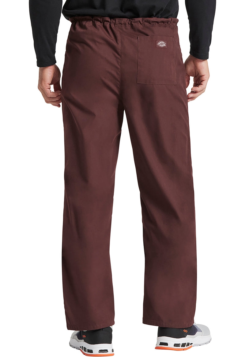 Espresso - Dickies EDS Signature Unisex Scrub Pants - Back View