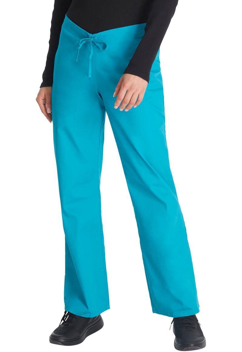 Teal Blue - Dickies EDS Signature Unisex Scrub Pants - Front View