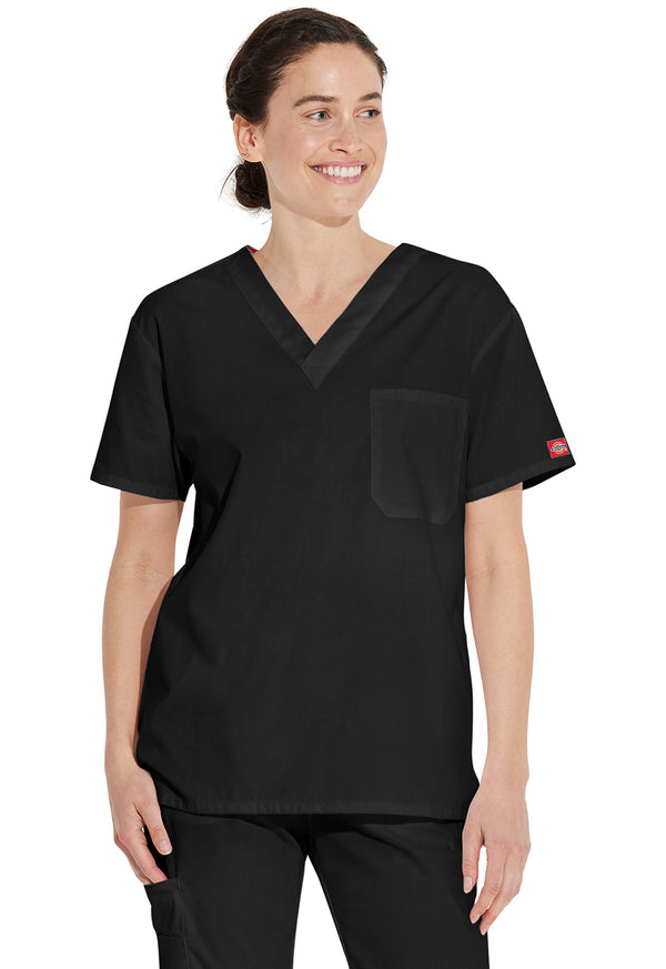Unisex Tuckable V-Neck Scrub Top