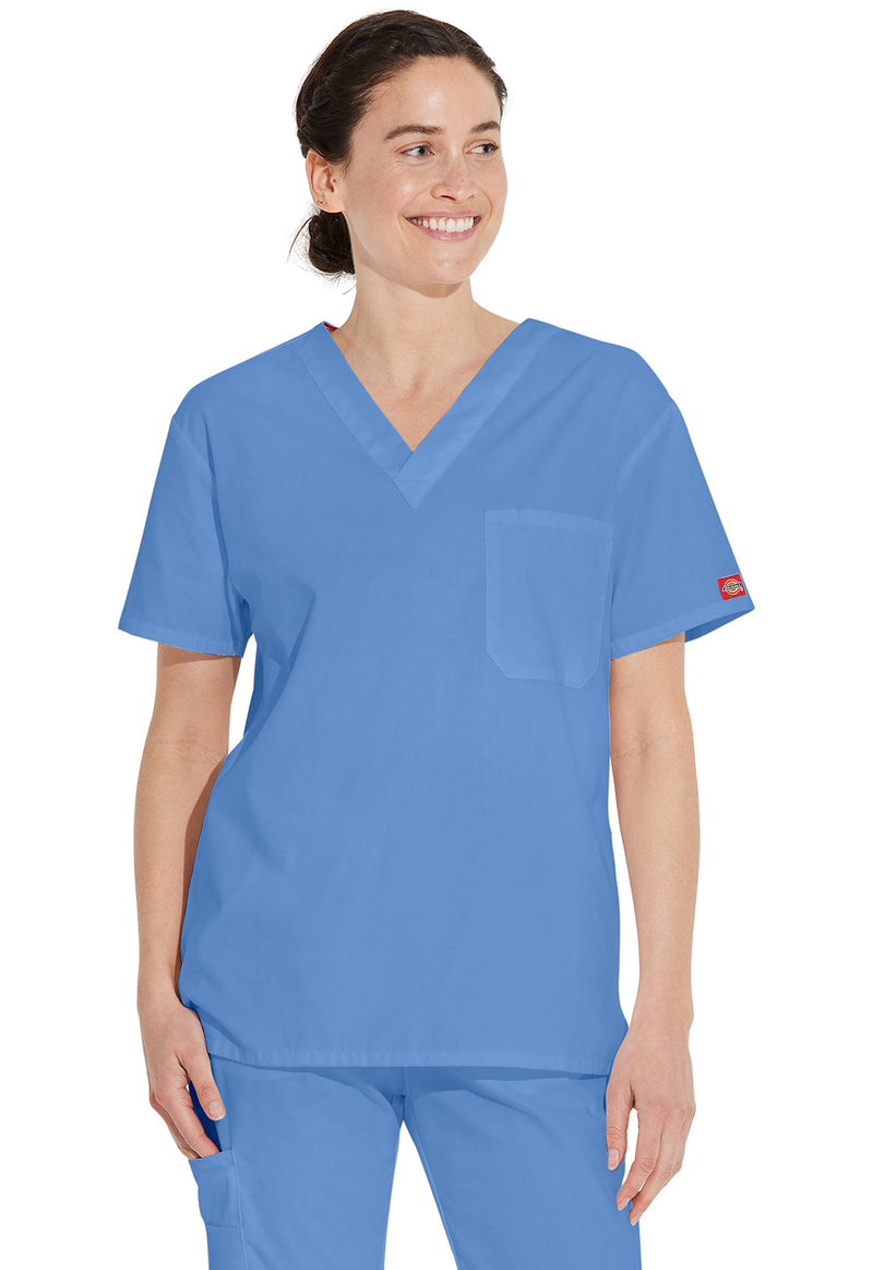 Ciel - Dickies EDS Signature Unisex Scrub Top - Front View