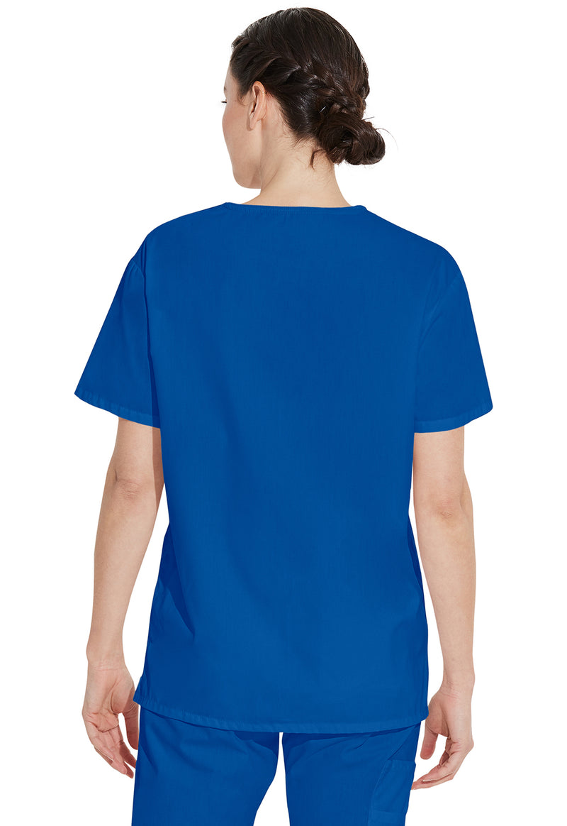 Royal - Dickies EDS Signature Unisex Scrub Top - Back View