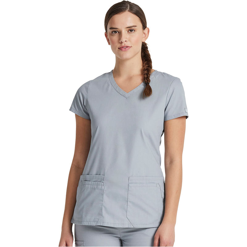 grey - V-Neck Top