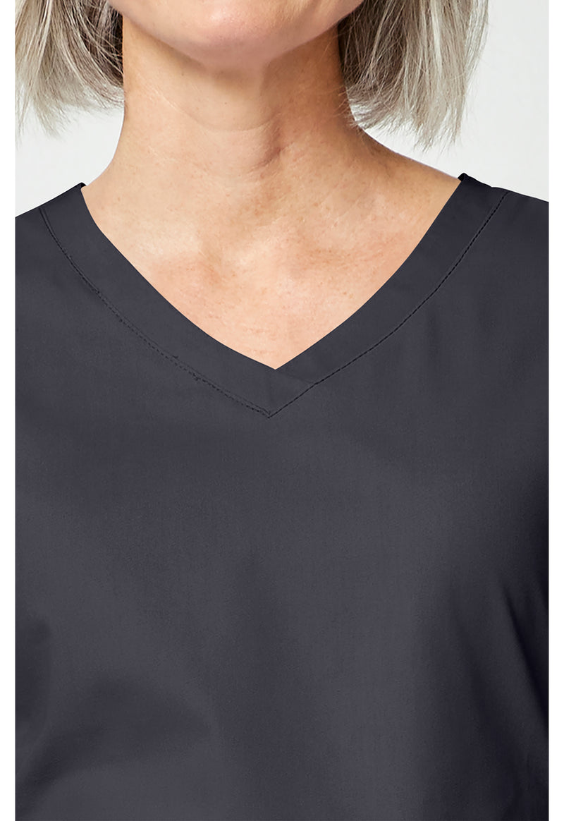 Pewter - Women's V-Neck Scrub Top (View 2)