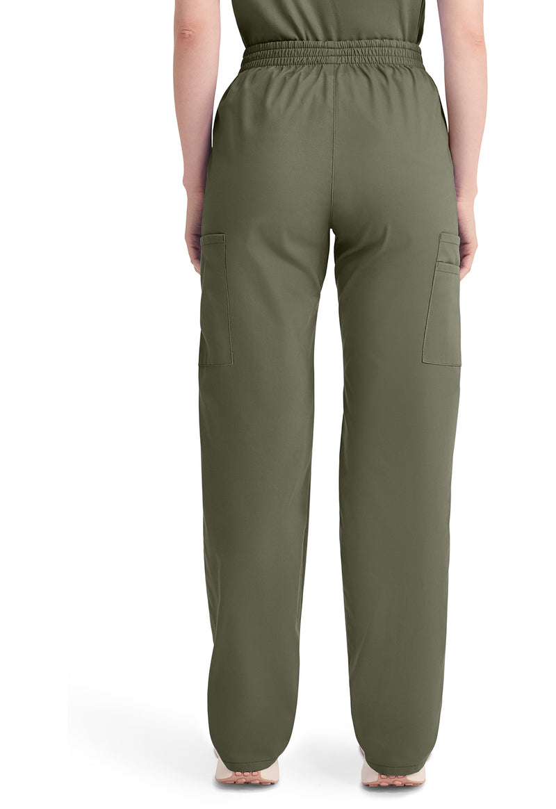 Olive - Dickies EDS Signature Women Scrub Pants - Back View