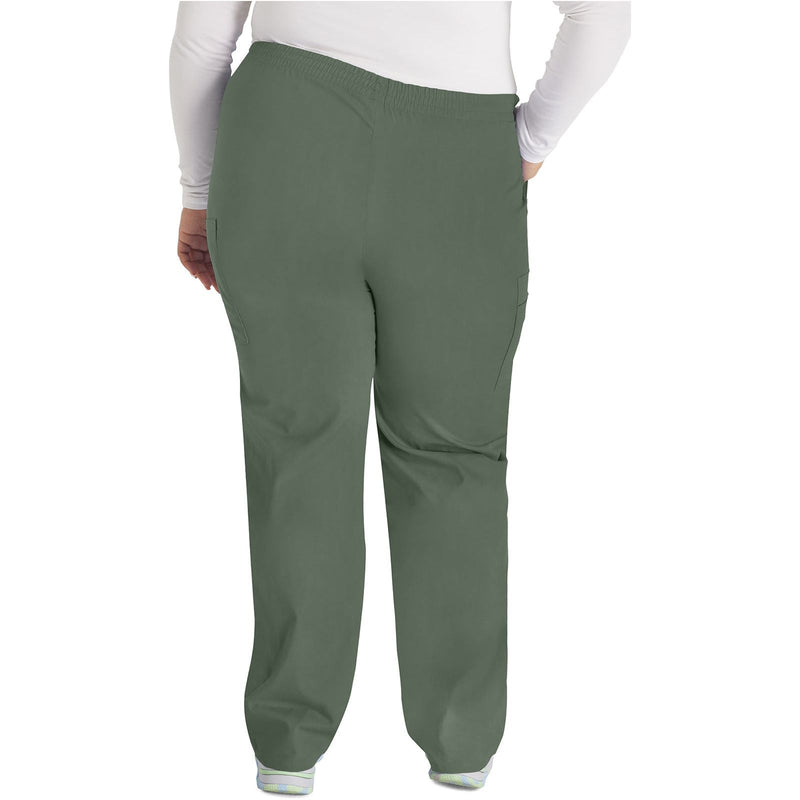 olive - Natural Rise Tapered Leg Pull-On Pant