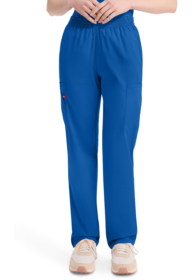 Royal - Dickies EDS Signature Women Scrub Pants - Front View