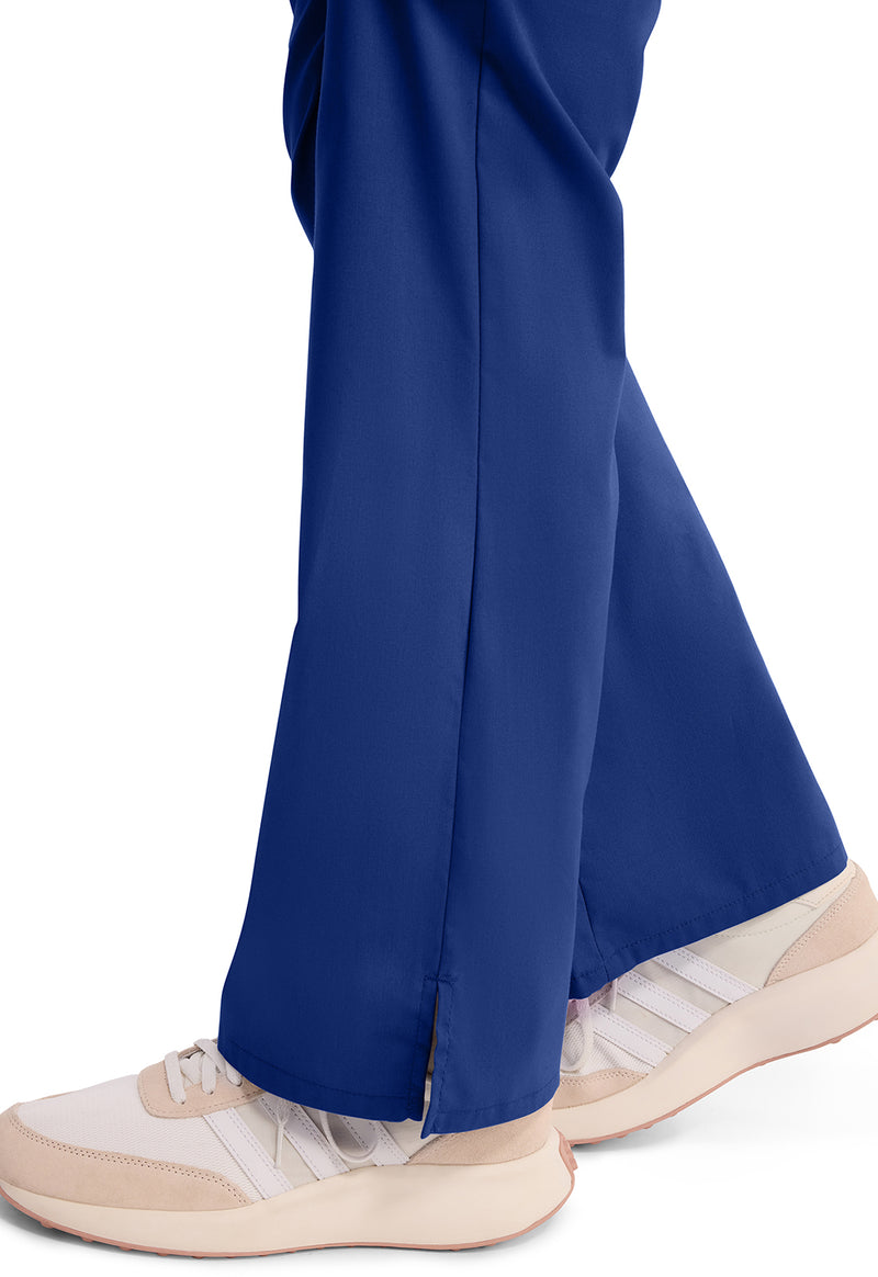 Galaxy Blue - Women's Mid Rise Drawstring Cargo Scrub Pants – Petite (View 3)
