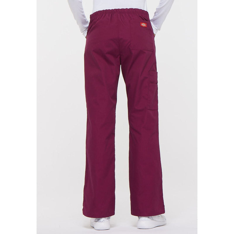 wine - Mid Rise Drawstring Cargo Pant