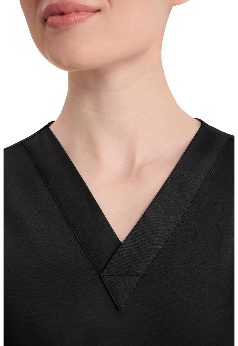 Black - Women's V-Neck Scrub Top (View 2)