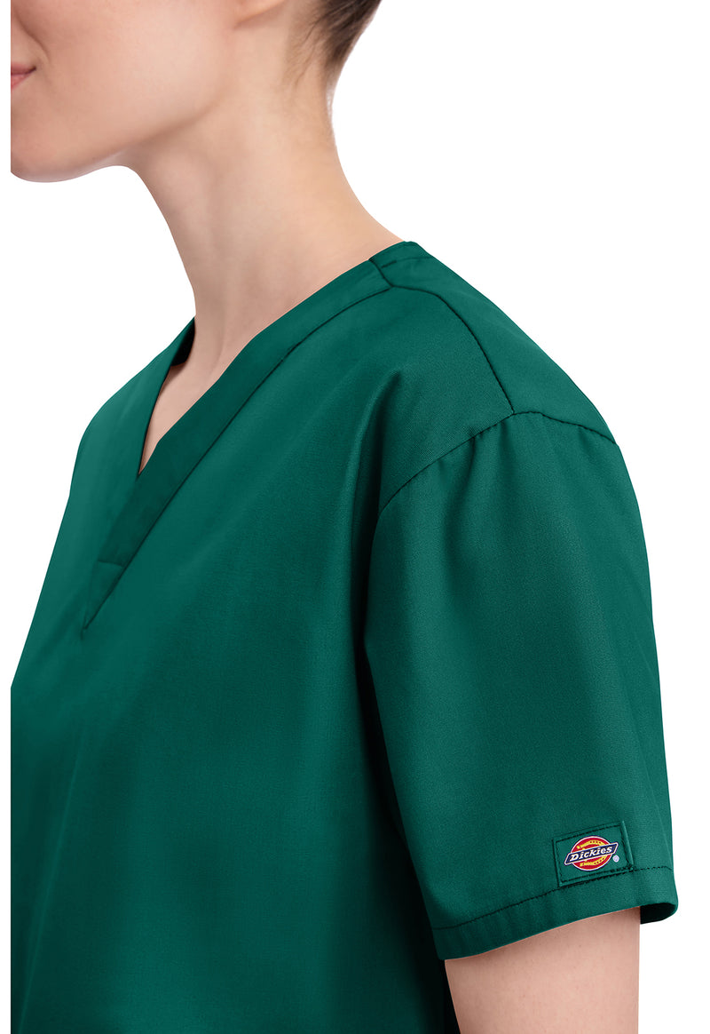 Hunter Green - Women's V-Neck Scrub Top (View 4)