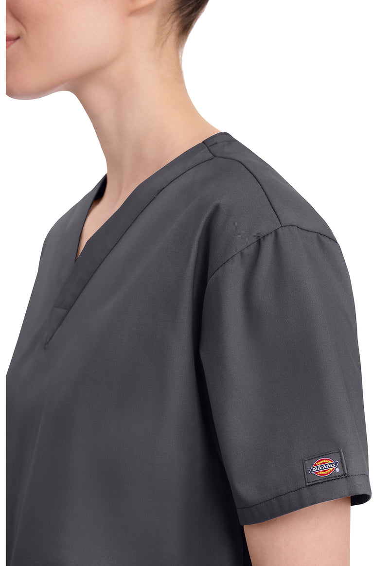 Pewter - Women's V-Neck Scrub Top (View 4)