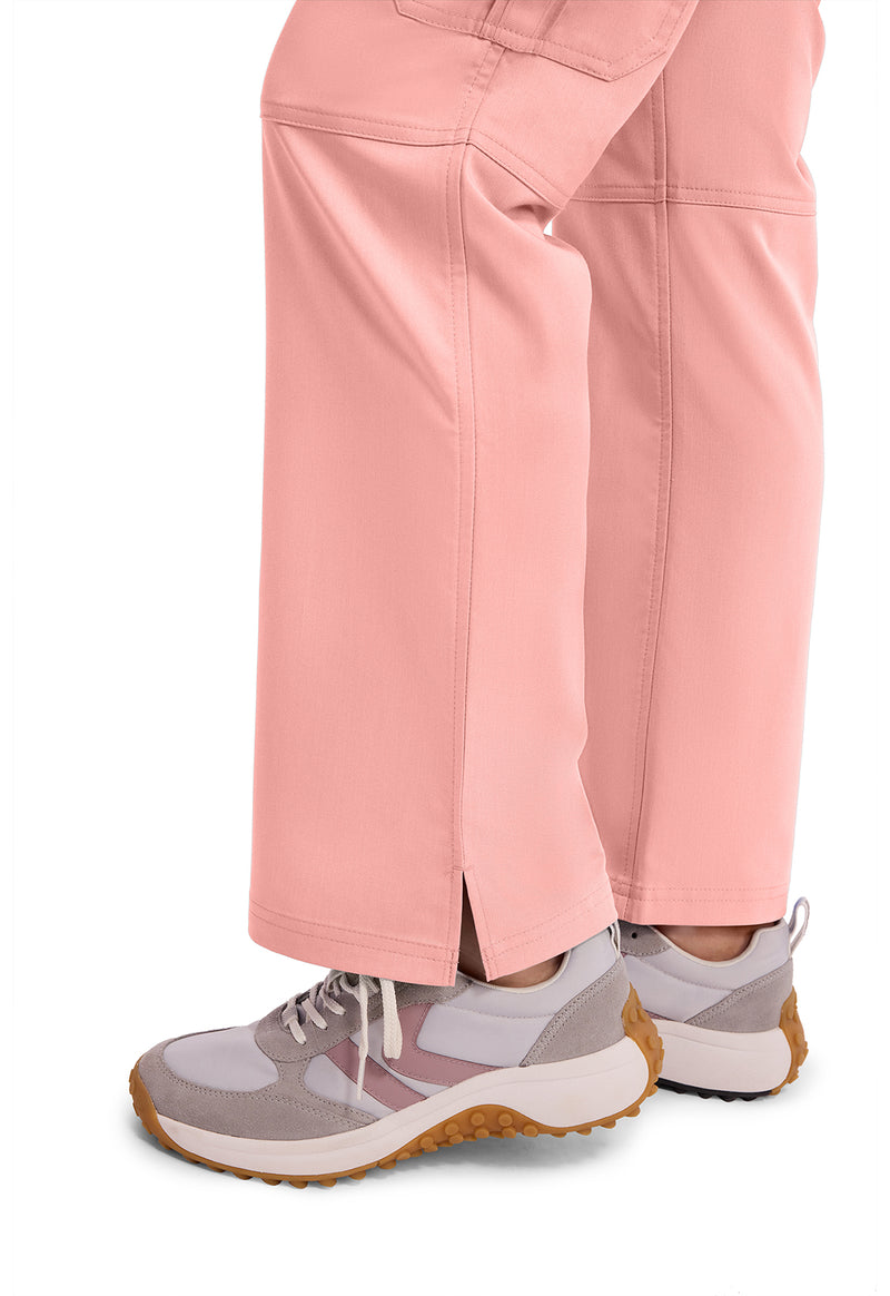 BLUSHING PEACH - Women's Tori Scrub Pants – Petite (View 3)