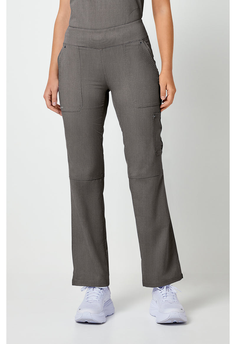 Heather Gray - Healing Hands Purple Label Women Scrub Pants - Front View
