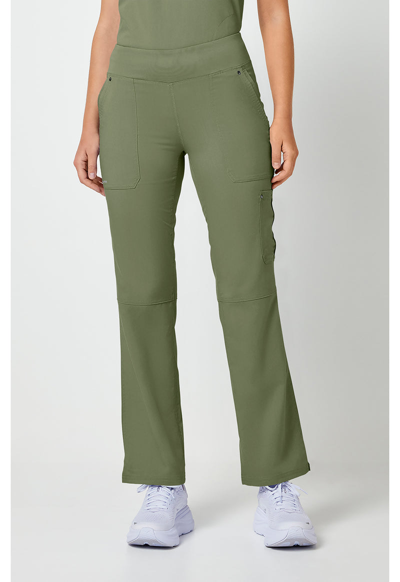 Olive - Healing Hands Purple Label Women Scrub Pants - Front View