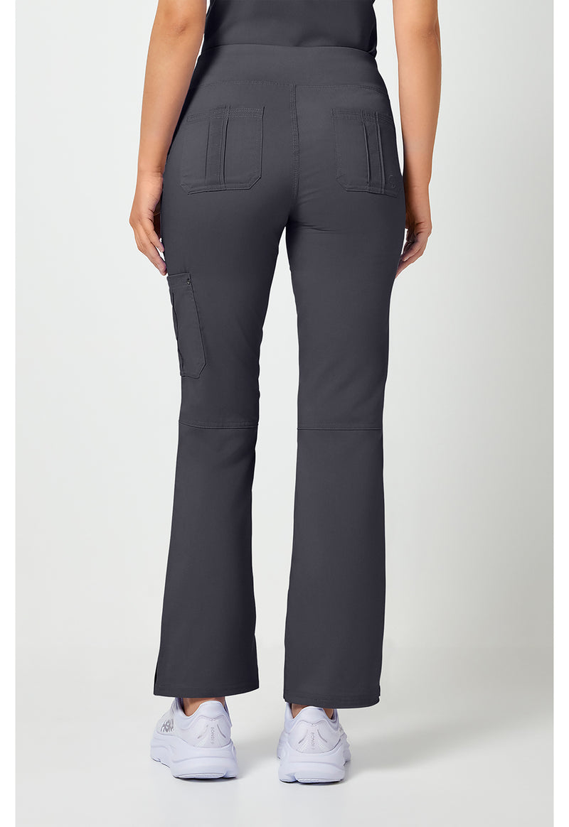 Pewter - Healing Hands Purple Label Women Scrub Pants - Back View