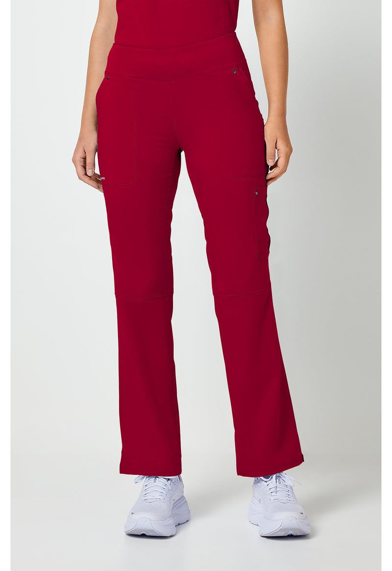 Red - Healing Hands Purple Label Women Scrub Pants - Front View