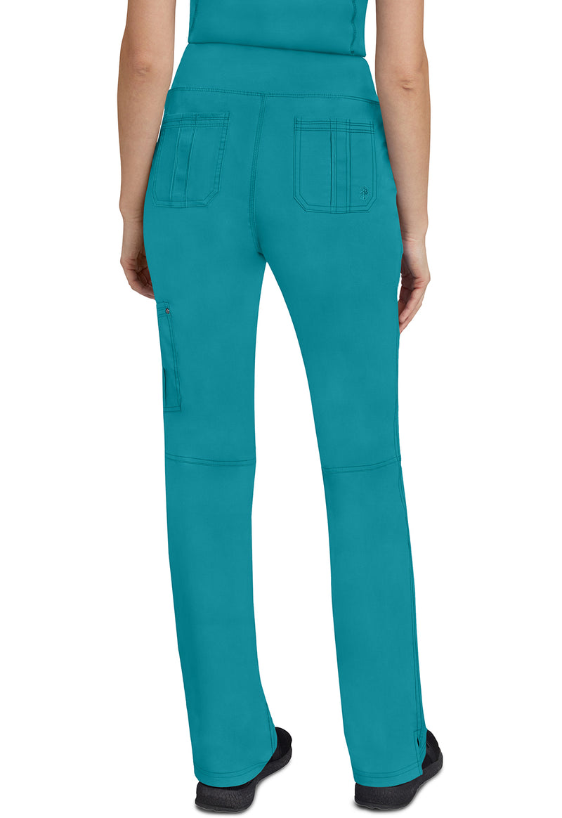 TEAL - Healing Hands Purple Label Women Scrub Pants - Back View
