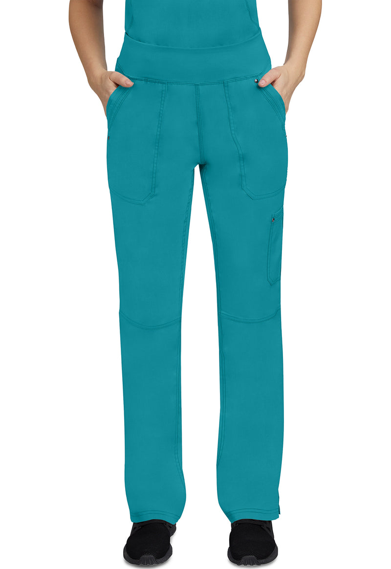 TEAL - Healing Hands Purple Label Women Scrub Pants - Front View