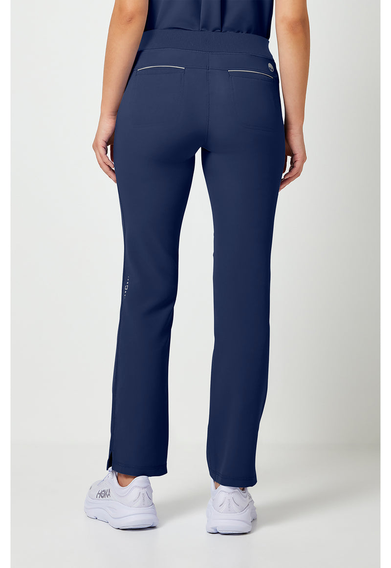Navy - Healing Hands 360 Women Scrub Pants - Back View