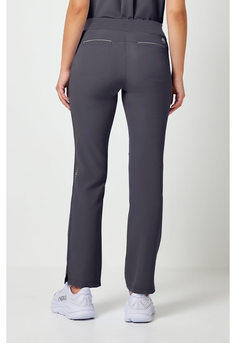 Pewter - Healing Hands 360 Women Scrub Pants - Back View