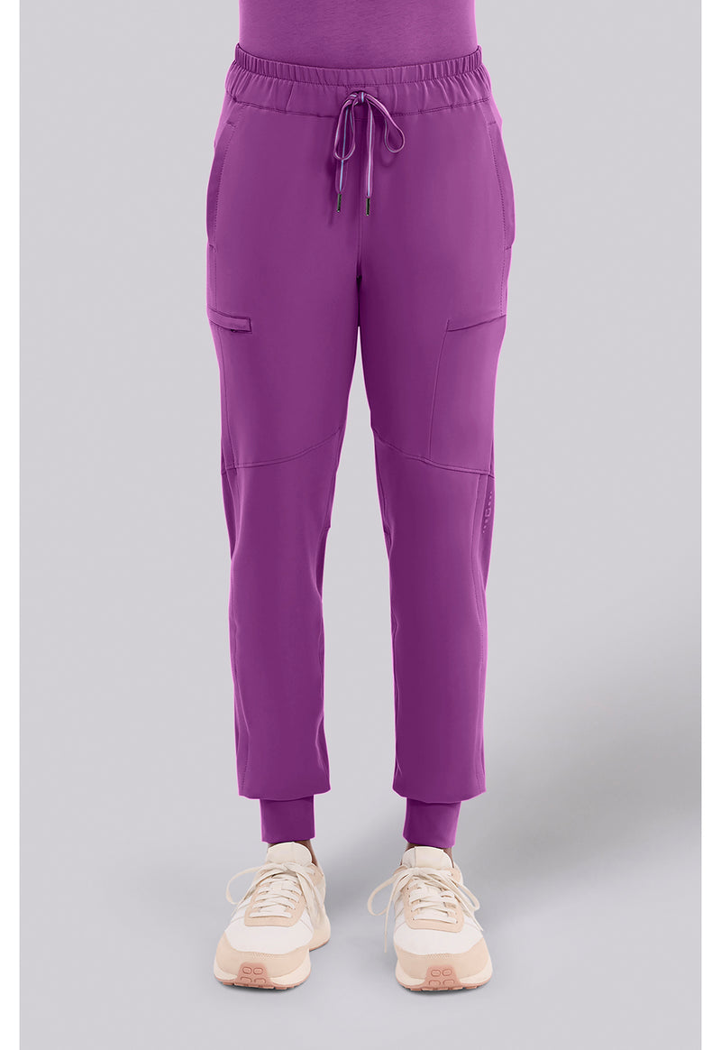 Plum Violet - Healing Hands 360 Women Scrub Pants - Front View