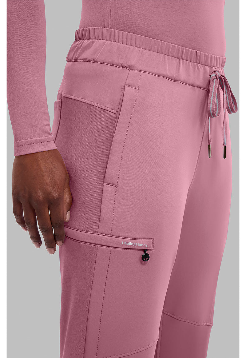 Precious Pink - Women's Naya Jogger Scrub Pants (View 3)