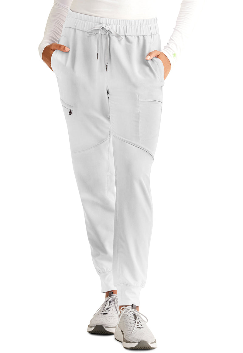 Silver Stone - Healing Hands 360 Women Scrub Pants - Front View