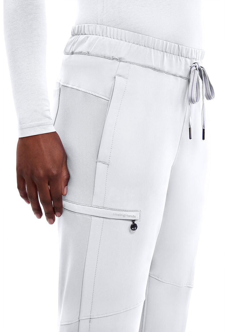 WHITE - Women's Naya Jogger Scrub Pants (View 3)