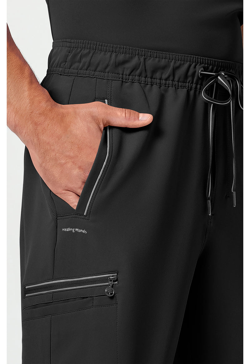 BLACK - Men's Noah Scrub Pants (View 3)