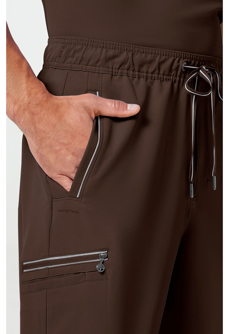 Dark Chocolate - Men's Noah Scrub Pants (View 3)