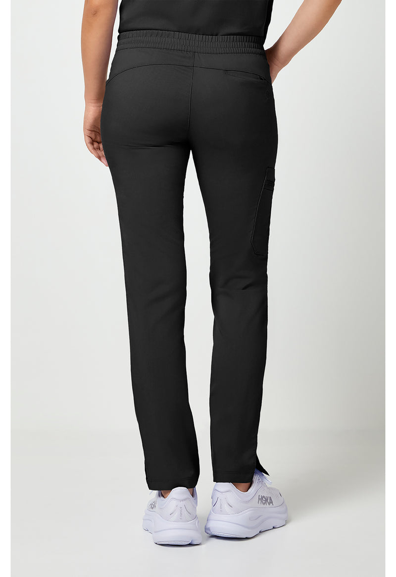 BLACK - Healing Hands Purple Label Women Scrub Pants - Back View