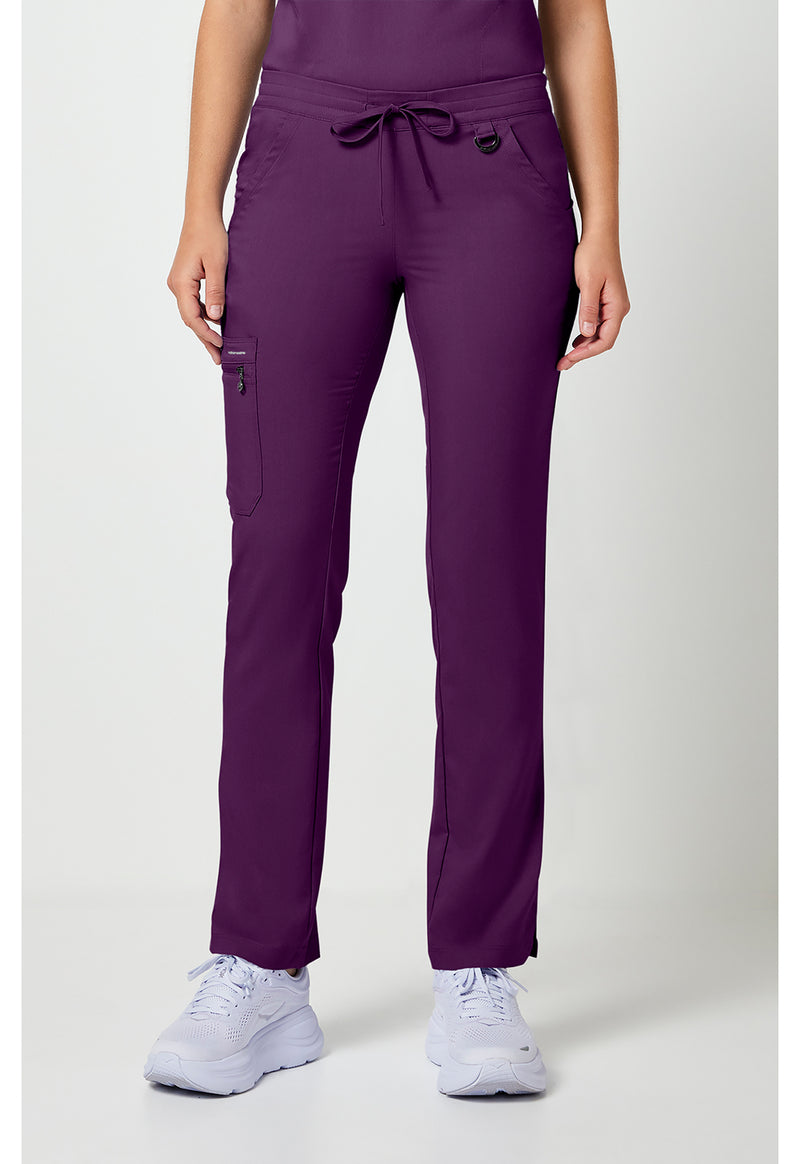 Eggplant - Healing Hands Purple Label Women Scrub Pants - Front View