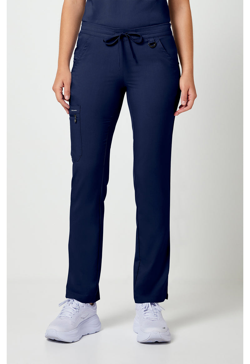 Navy - Healing Hands Purple Label Women Scrub Pants - Front View