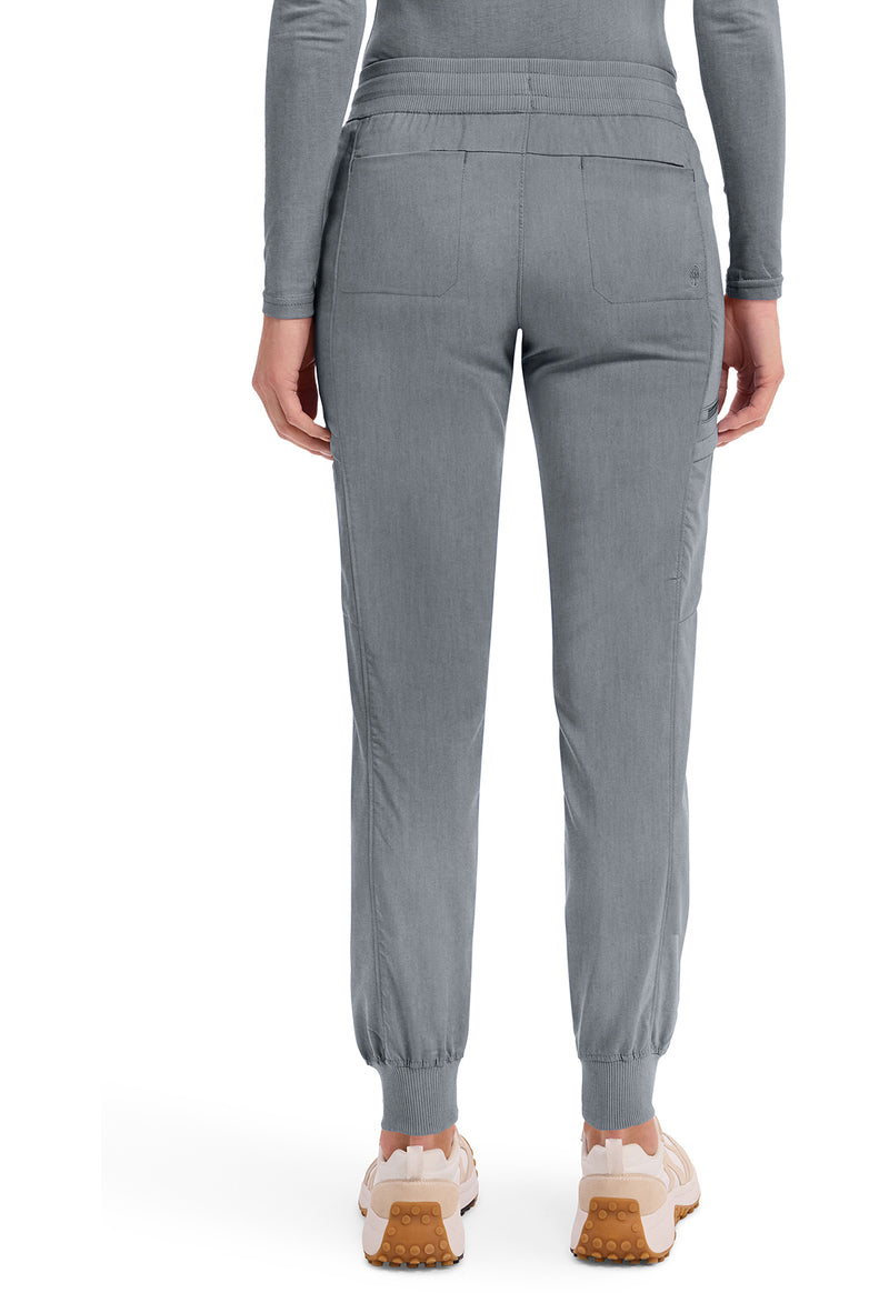 Heather Gray - Women's Toby Jogger Scrub Pants – Petite (Back)