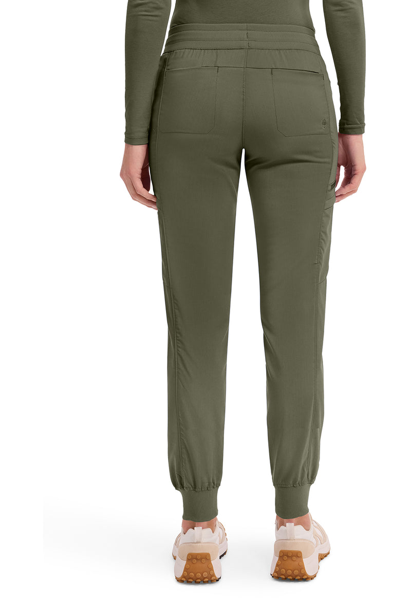 Olive - Women's Toby Jogger Scrub Pants – Petite (Back)
