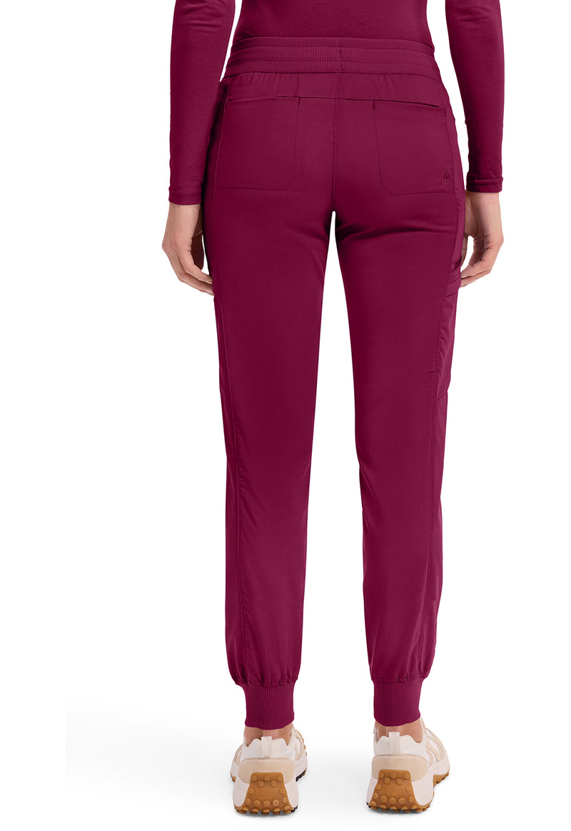 Wine - Women's Toby Jogger Scrub Pants – Petite (Back)
