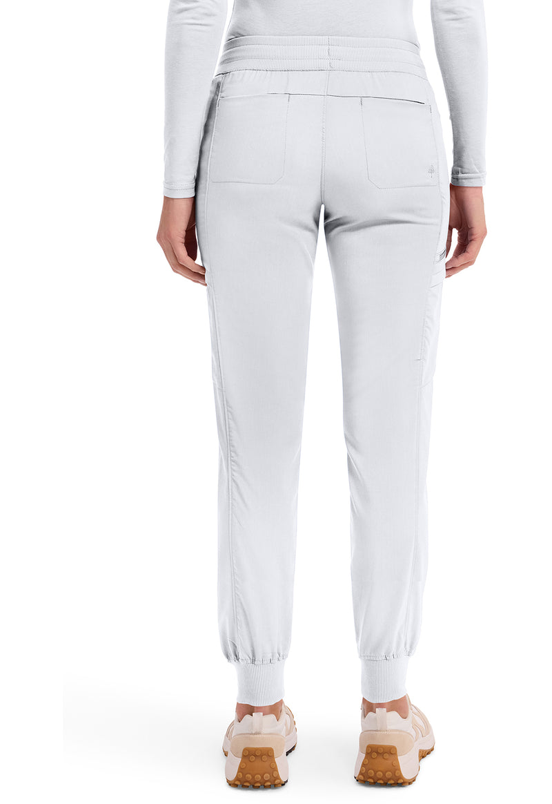 WHITE - Women's Toby Jogger Scrub Pants – Tall (Back)