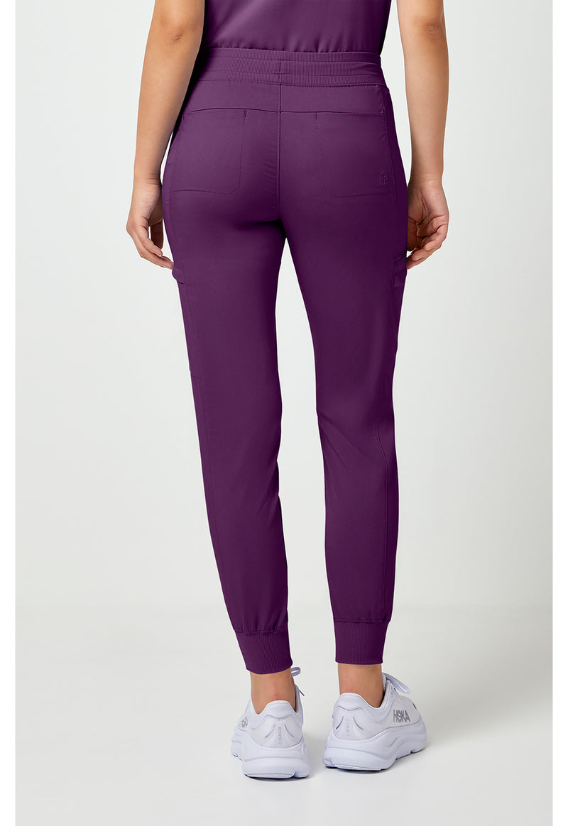 Eggplant - Healing Hands Purple Label Women Scrub Pants - Back View