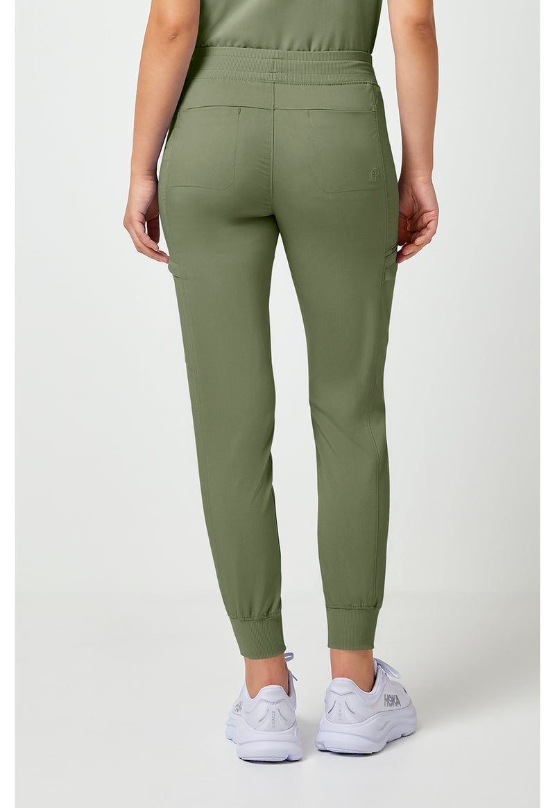 Olive - Healing Hands Purple Label Women Scrub Pants - Back View