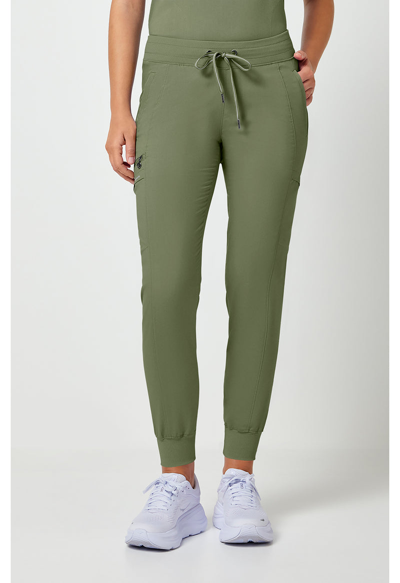 Olive - Healing Hands Purple Label Women Scrub Pants - Front View