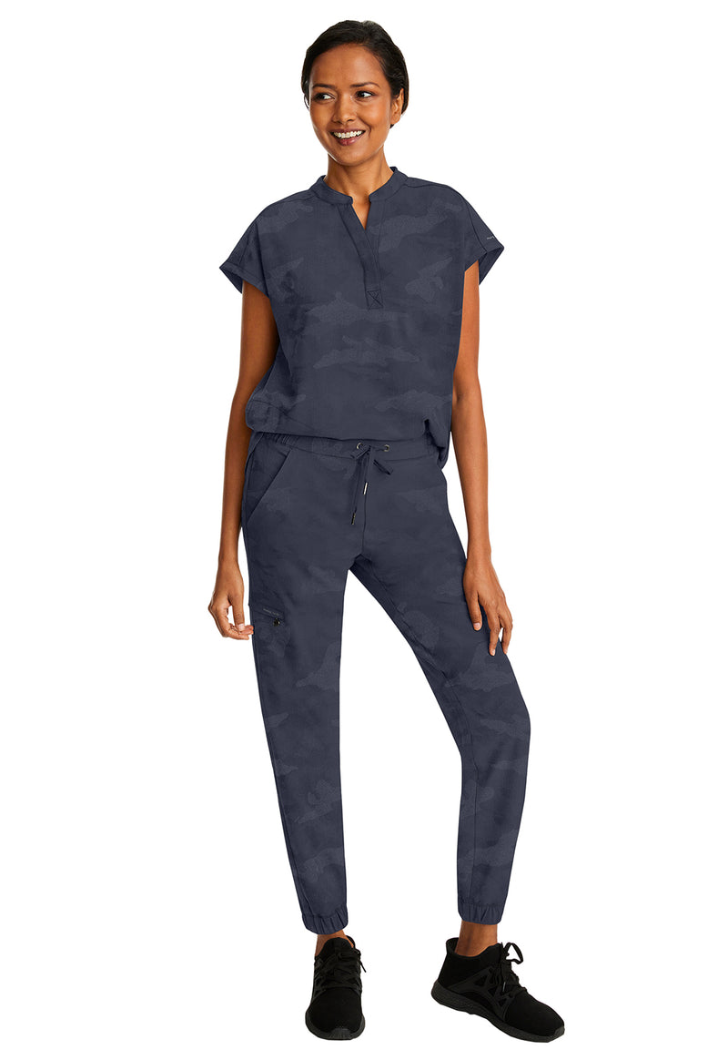 Pewter - Women's Tate Jogger Camo Scrub Pants (View 3)