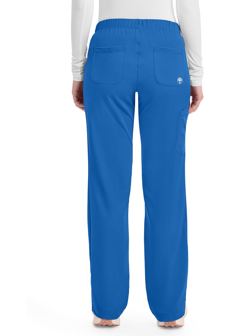Royal - Healing Hands Works Women Scrub Pants - Back View