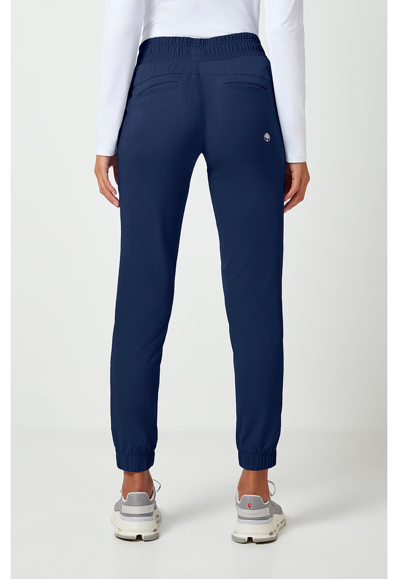 Navy - Healing Hands Works Women Scrub Pants - Back View