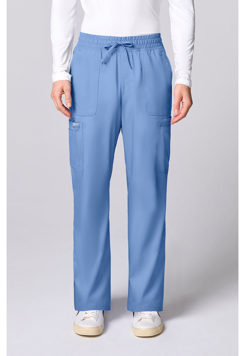 Ciel Blue - Cherokee WW Revolution Men's Scrub Pants - Front View