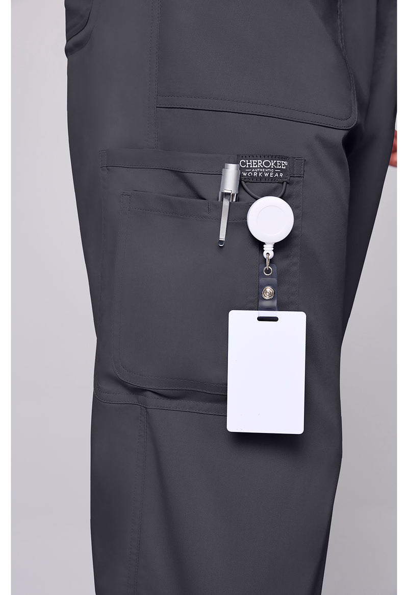 Pewter - Men's 12 Pockets Scrub Pants (View 2)