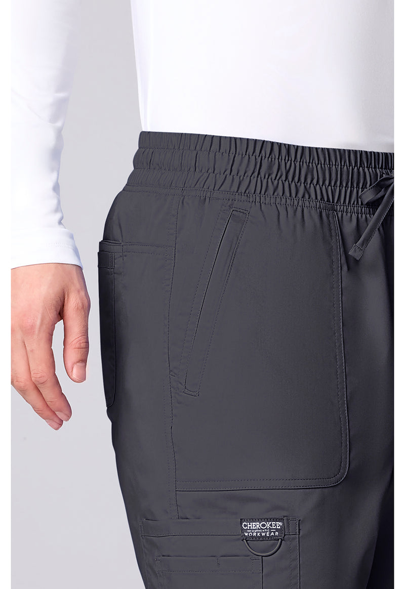 Pewter - Men's 12 Pockets Scrub Pants (View 3)